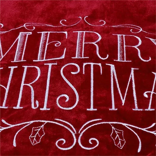 Christmas Tree Skirt Red Velvet Christmas Tree Skirt Christmas Tree Bottom Decoration Apron Christmas Tree Skirt Belt Shape