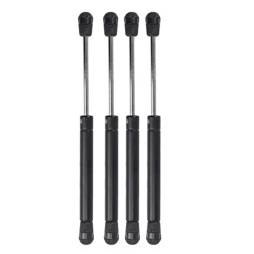 4Pcs 100N Gas Strut Kitchen Cabinet Cupboard Door Hinges Stays - Black