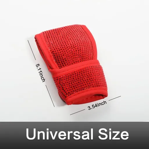Auto Gear Shift Knob Cover,Car Shifter Covers ,Car Knob Gear Stick Protector,Universal Vehicle Decoration Accessories (Red)