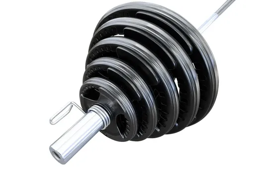 155kg Olympic Rubber Coated Barbell Weights Set