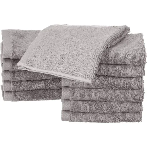 12 pcs Set Small Cotton Napkins, Grey