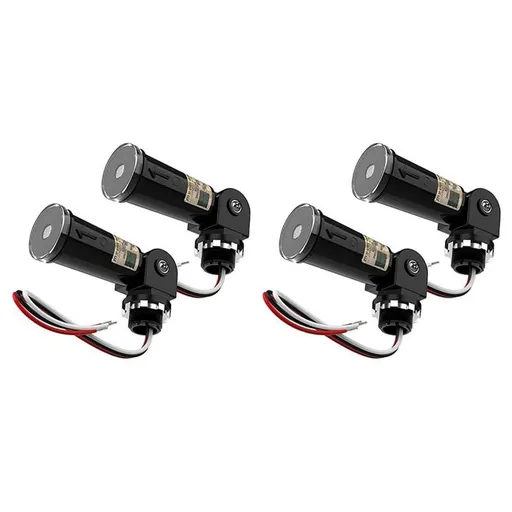 4Pack,Dusk to Dawn/Day Night Sensor, Photoelectric Switch, Photo Cell Sensor,IP65 Waterproof Photocell for Outdoor Light,4 x Photocell Sensor Switch,Black