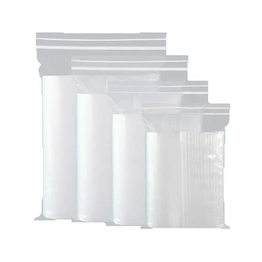 100X Bulk Clear Resealable PE Plastic Zip Bags - 15*22cm 100PCS