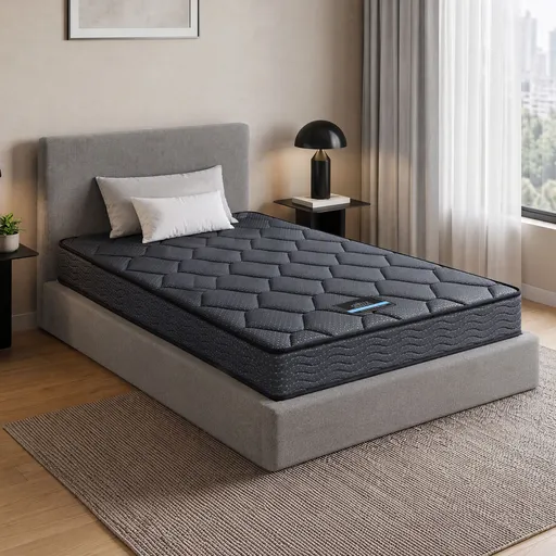 Giselle Bedding Single Mattress 16cm Bonnell Spring Medium Firm Tight Top