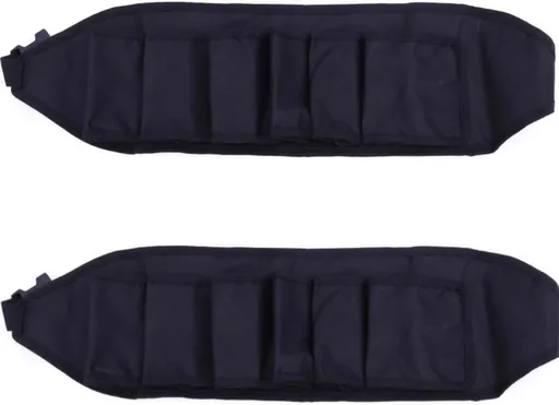 Beer Belt, Holds 6 Cans Beer Portable Bottle Waist Beer Belts for Beer Drinks Soda Can Bottles Beverage for Ouddoor Mountaineering,Camping,Hiking,Outdoor Party,Picnics etc. (Black 2pcs)