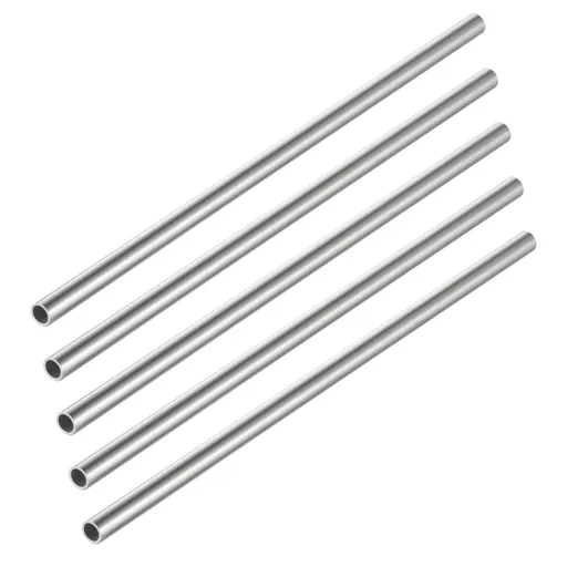5 Pcs 1/4 OD 304 Stainless Steel Tube, 12 inch Length Thickened Pipe Wall & Weldable Tubing, Round Metal Pipe Industrial Straight Tube