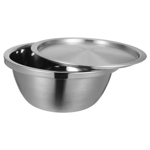 1 Set Stainless Steel Mixing Bowl for Food Storage with Lid for Home Cooking