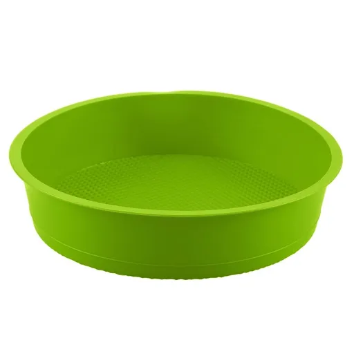 9-Inch Round Silicone Pie Pan Mold, Non-Stick Flexible Bakeware for Oven, Refrigerator, and Easy Release Baking Dish
