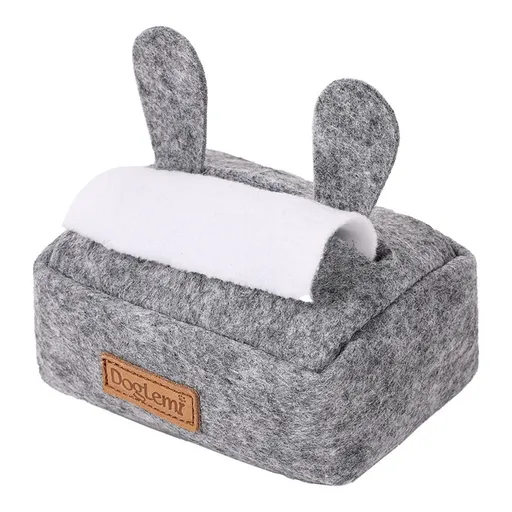 Dog Sniff Training Toy Plush Scent Training Aid for Puppies Interactive Pet Toy - Grey