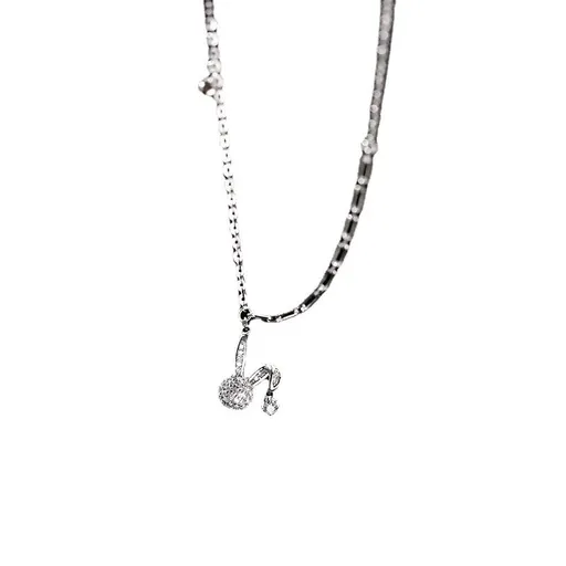 Necklaces for Women Pendan Women Necklace Cute High Gloss Hypoallergenic Silver Color Link Chain Gift Shiny Zircon