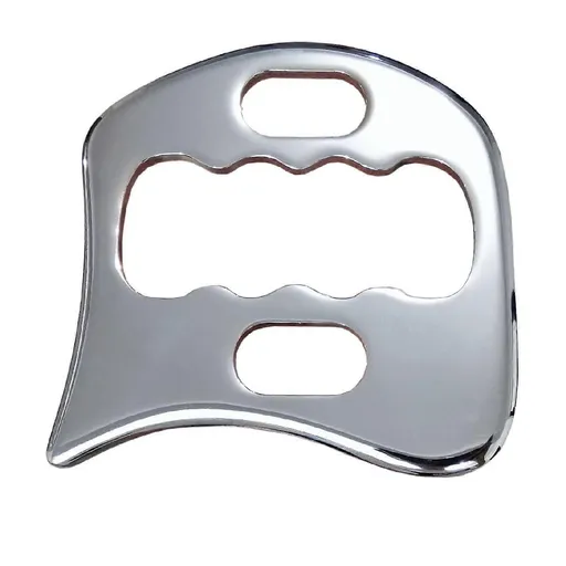 Stainless Steel Guasha Board Massage Stone, Body IASTM Therapy Tool for Soft Tissue & Physiotherapy