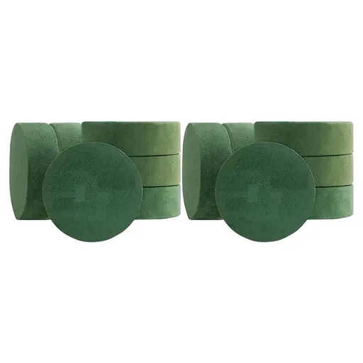 12 Packs Round Floral Foam Blocks,6.5In Dry Floral Foam for Artificial Flower for Wedding Aisle Flowers Party Decoration