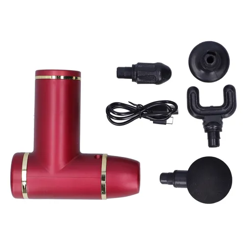 Home Mini Massager Equipment Body Muscle Stimulator with 8 Speed for Muscle FitnessRed