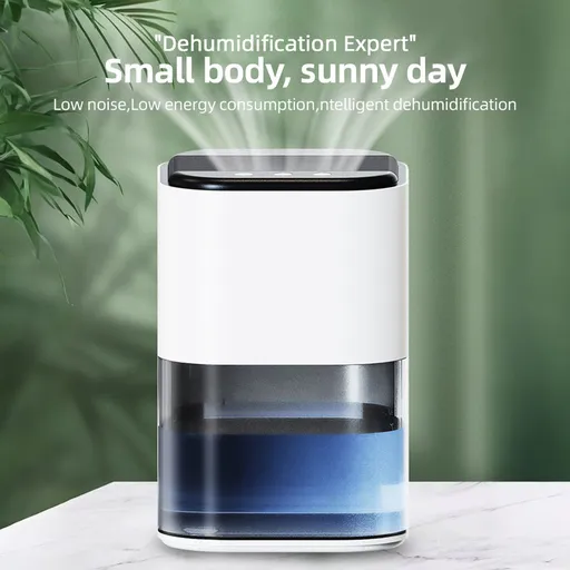 Dehumidifier for Home with Colorful Light 70oz Small Dehumidifier with Auto Shut Off Low Noise Sleep Mode Crawl Space Dehumidifier for 200 sq.ft Basement Bedroom Bathroom Closet