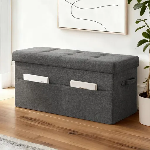 Artiss Storage Ottoman Foot Stool Rest Foldable