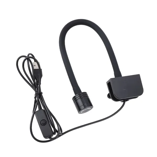 Fish Tank Clip On Light Small LED Clamp Aquarium Light for 3‑6 Gallons Freshwater Saltwater Aquariums High Brightness Warm light