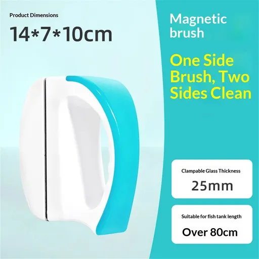 Magnetic Scrubber for Aquarium Fish Tank, Scratch-Free Glass Scraper, Keep Hands Dry, Non-Slip, Self-Floating Strong Cleaning Magnet, Aquarium Cleaner
