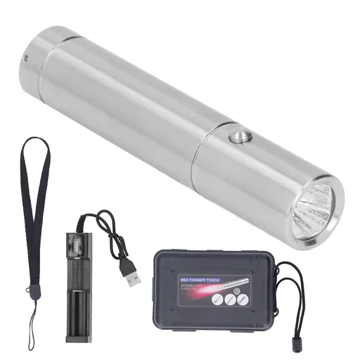 LED Infrared Light Flashlight Red Therapy Torch Joint Muscle Discomfort Relieve 630 660 850nm