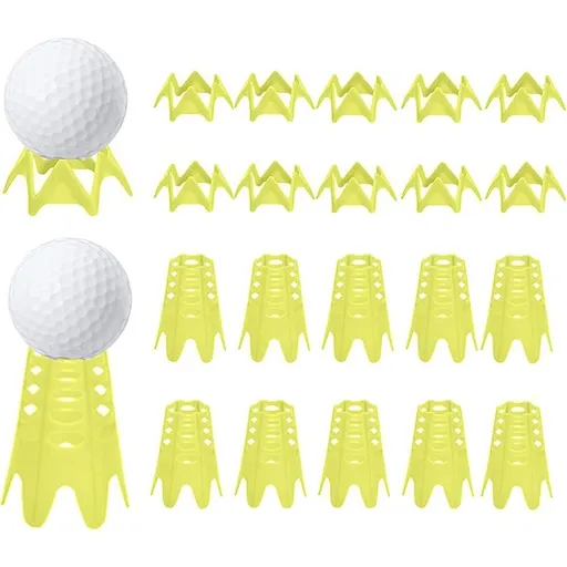 Plastic Golf Tees Golf Simulator Tees for Home Outdoor Indoor Golf Tees Simulator Practice Training - Yellow