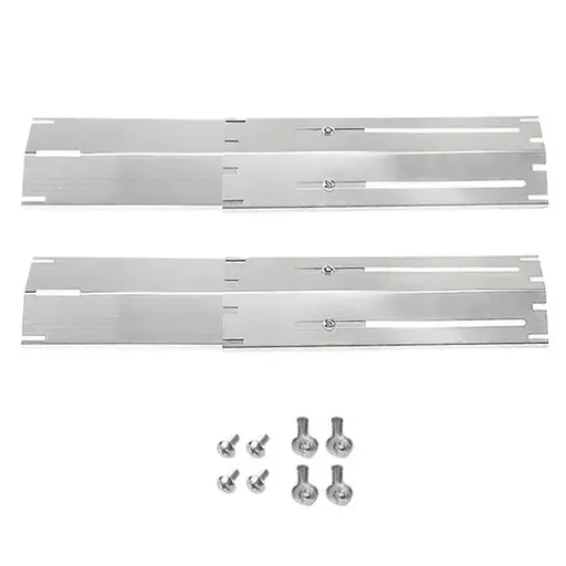 Adjustable BBQ Gas Grill Heat Plates Stainless Steel Replacement Set for Most Grills Outdoor Cooking Accessories Kit
