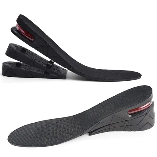 Height Increase Insoles 3 Layers, Universal Breathable Non-Slip Shoe Lift Inserts, Variable Height Increasing