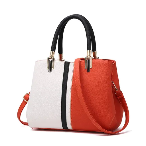 Women's PU Leather Tote Bag Large Capacity Waterproof Handbag