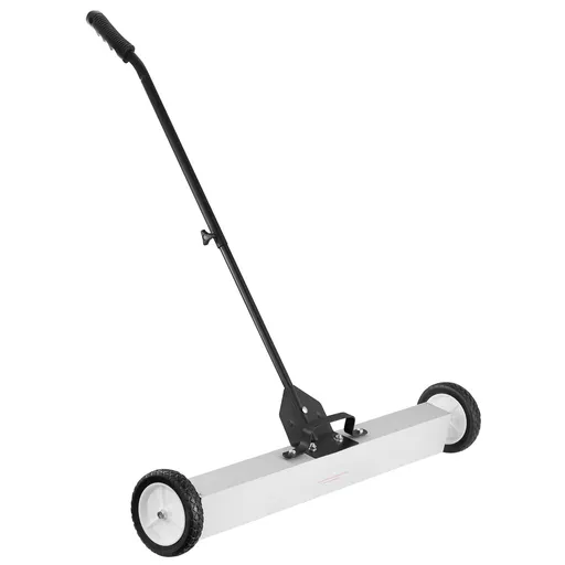 24.9 kg Rolling Magnetic Sweeper with Wheels,Push-Type Magnetic Pick Up Sweeper, Large Magnet Pickup Lawn Sweeper with Telescoping Handle, Easy Cleanup of Workshop Garage Yard
