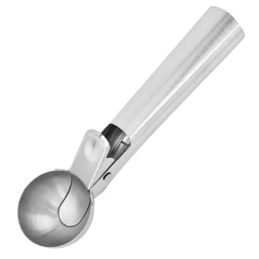 Stainless Steel Ice Cream Scoop, Heavy Duty Ice Cream Scooper with Trigger Metal Icecream Scoop Spoon for Fruit Scoop