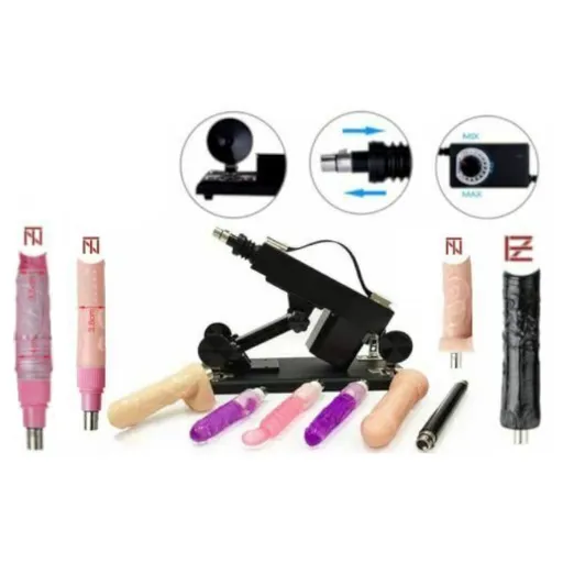 House Of Dasein Automatic Sex Machine Plus Choose Your Own Attachments Dildos / Vibrator - Machine + 4S 4M 2H
