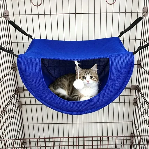 Cat Cage Hammock - Blue 35×27×20cm
