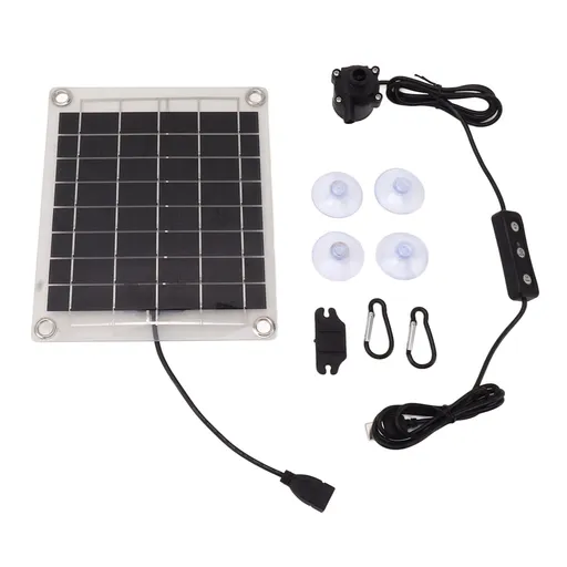 Solar Water Pump Kit 20W Submersible for Fountain Pond Bird Bath Irrigation Adjustable Water Volume with Switch