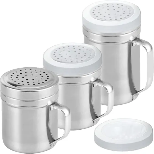 [10oz + 10oz + 14oz] Stainless Steel Dredge Shaker Bundle - by