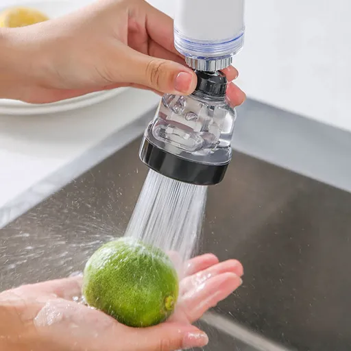 Kitchen Sink Faucet Filter Prevents Spatter Electroplating 3 Levels Adjustable 360 Degree Rotation Water Faucet Extender for Kitchen Bathroom