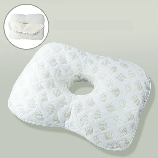 Ear Protection Pillow, White [Removable & Washable Inner Liner]