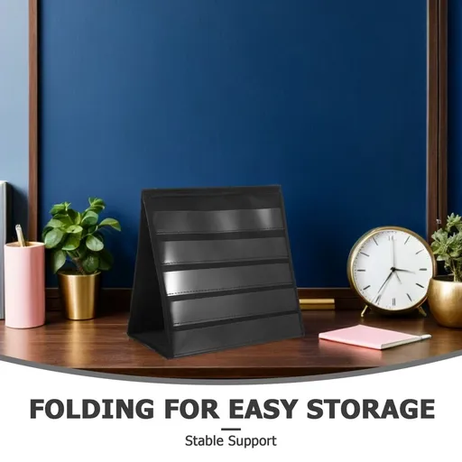 Desktop Pocket Chart Display Stand with Large Storage Capacity for Art Prints and Documents
