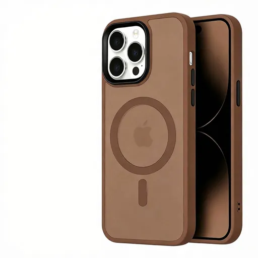 Matte Sandblasted Anti-Drop Phone Case - Soft Silicone Skin Feel Cover for iPhone - Shockproof Protective Case with Camera Protection - Sand Yellow for iPhone 13 Pro