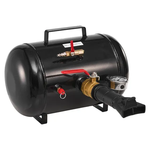 Air Tire Bead Seater, 5 Gal / 18.9 L, Heavy Duty Tire Bead Blaster Tool, 87-116 PSI Operating Pressure, Air Trigger Seating Inflator for Pickup, Truck, ATV, Jeep, Van, Lawn Tractor, RV, Black