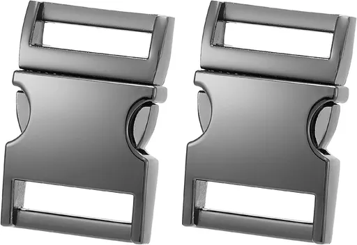 4Pcs Metal Side Release Buckle Clips for Straps Webbing Paracord Bracelet Dog Collar Backpack Belt