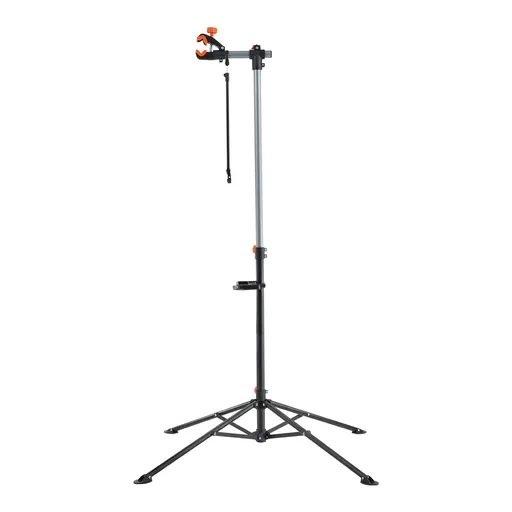 Bike Repair Stand, 80 lbs Heavy-duty Steel Bicycle Repair Stand, Adjustable Height Bike Maintenance Workstand with Magnetic Tool Tray Telescopic Arm, Foldable Bike Work Stand for Home, Shops