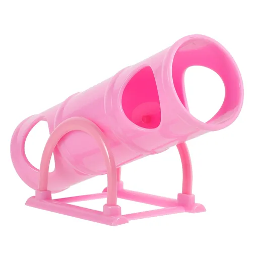 Pink Guinea Pig Toys Hamster Seesaw Pets Tunnel Small Animals