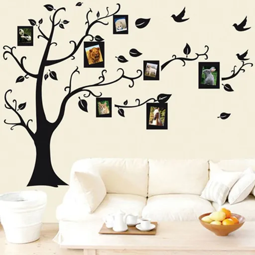Family Tree Wall Decal Family Tree Wall Decor Vinyl Wall Art Photo Frame Tree Stickers Living Room Home Decor Tree Wall Sticker