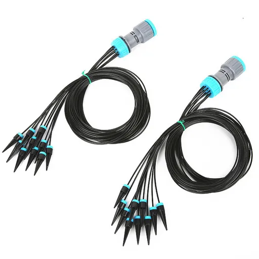2 Pcs 10-Piece Slow Drip Watering Kit - 160cm Tube Length for Potted Plants, Succulents & Indoor Gardening