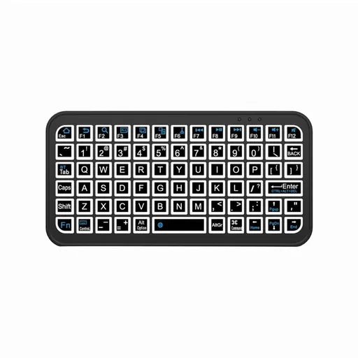 Mini Wireless Bluetooth 5.2 Keyboard 5inch Keycups 7 Color Backlit Keyboard Rechargeable Keyboard for PC Android TV Box