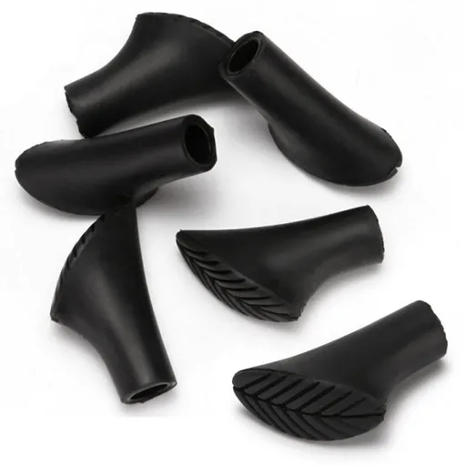 Hiking Pole Tips, Walking Stick Rubber Tips Trekking Poles 6Pcs Replacement Protectors Boot Tips Rubber Feet fits Most Standard