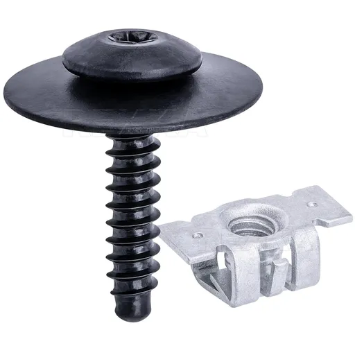 Rexka 20 Sets M4.2-1.41 (#8) Bumper Cover Fender Liner Screw Nut 11609952 11548270 for GM Chevy Hummer Buick Cadillac Saturn Cadillac GMC Trucks