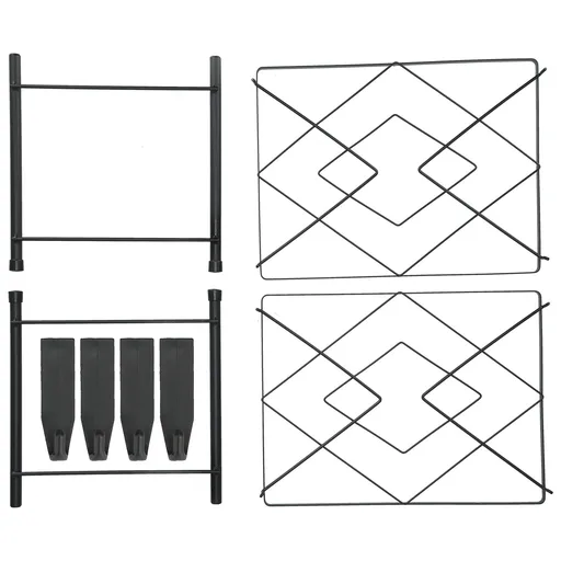 Multi Layer Pot Rack Free Standing Pan Organizer Holder Shelf Electric Cooker Cookware Rack for Kitchen2 Layer