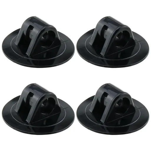 4PCS Black Engine Mount Boat Motor Stand Holder Rubber Fixing Bracket Buckle Inflatable Seat Outboard Hook Propeller Motor