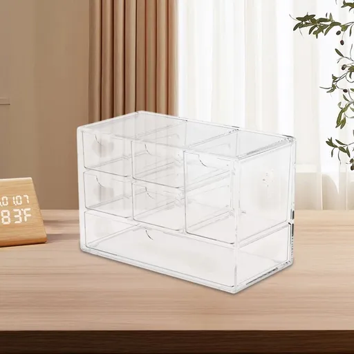 Small Plastic Storage Organizer Drawers, White Organizing Drawer Containers for Bathroom, Closet, Kitchen, and Bedroom