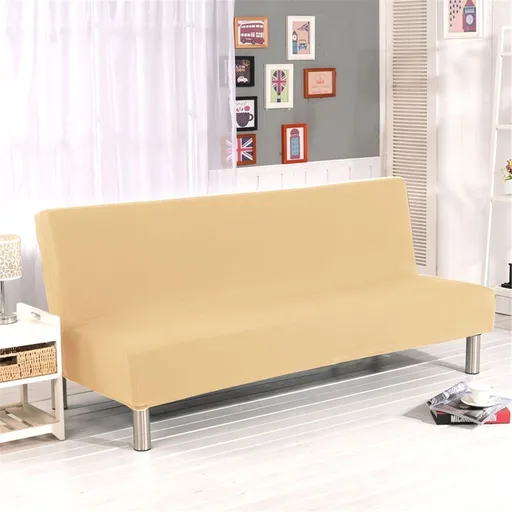 1X Sofa Cover Folding Sofa Cover Solid Color Slipcover Polyester Elastic Fabric All Inclusive Cover