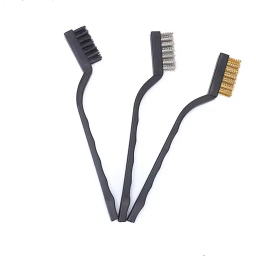 Brass Brush, Small Wire Brush.Used for Stove Cleaning,Toothbrush, Mini Kitchen Cleaning Brush, Rust Removal Industrial Brush
